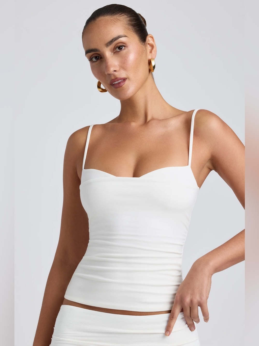 Modal Ruched Layered Tank Top